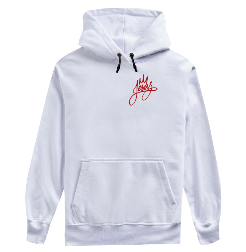 Moletom Jesus - Letra Vermelha