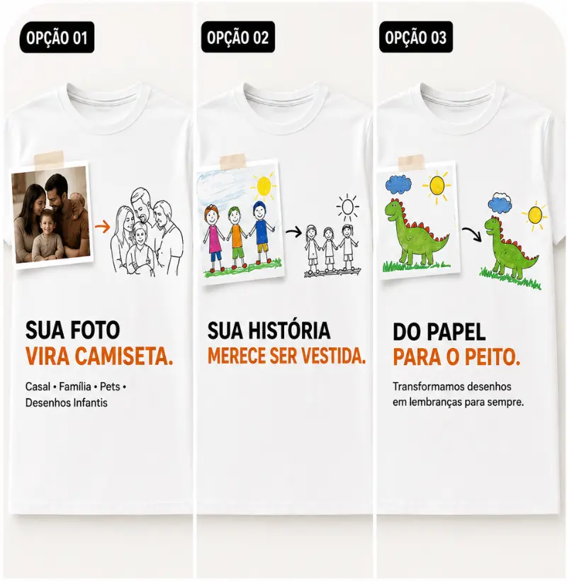 Regata personalizada - História em estampa.