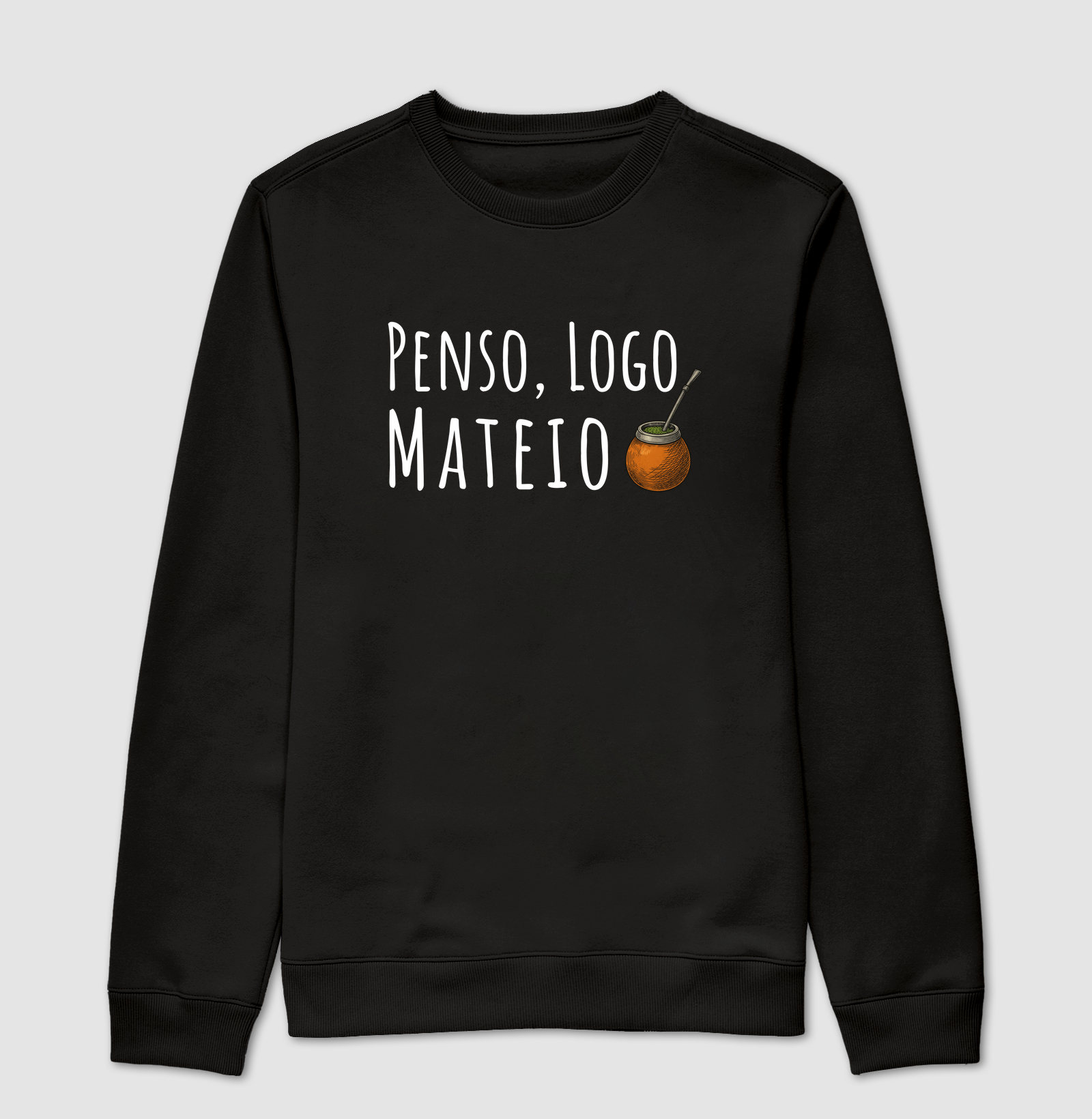 Moletom Penso, logo Mateio