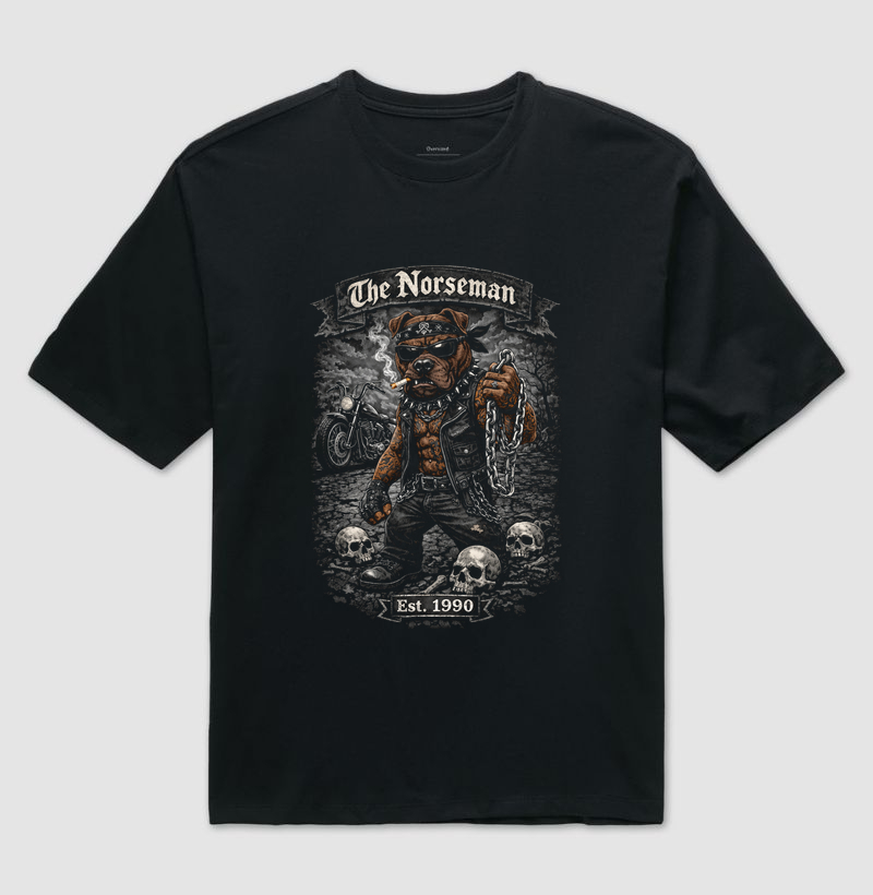 Camiseta Bichos doido OVERSIZED PITBULL