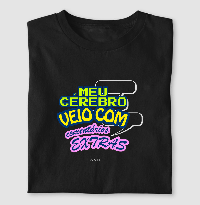 Meu cérebro veio comentários extras