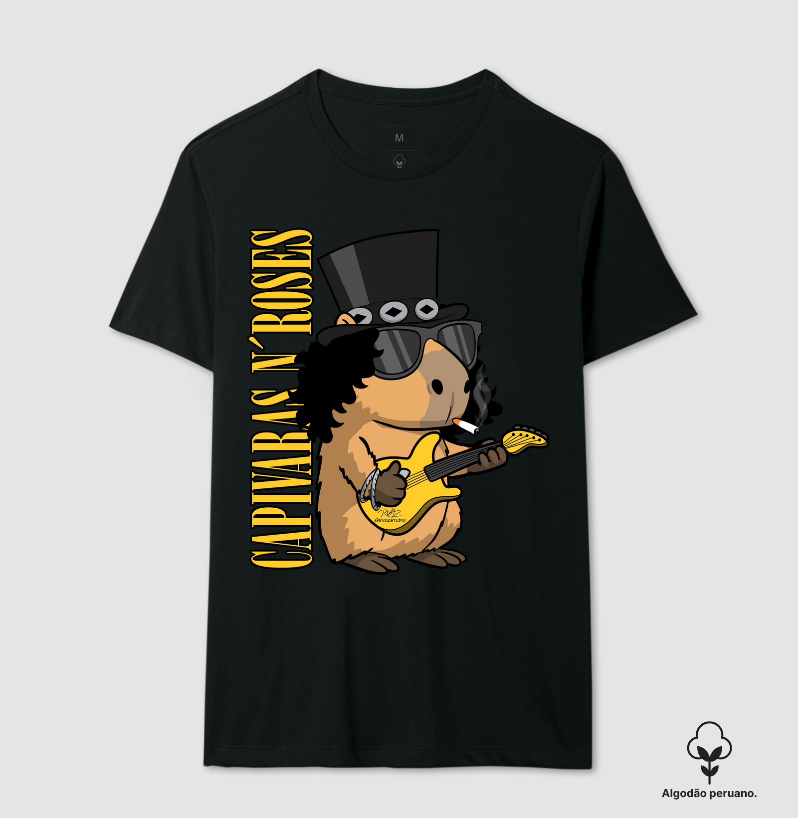 Camiseta Capivaras N Roses 2 - Camiseta Algodão Peruano