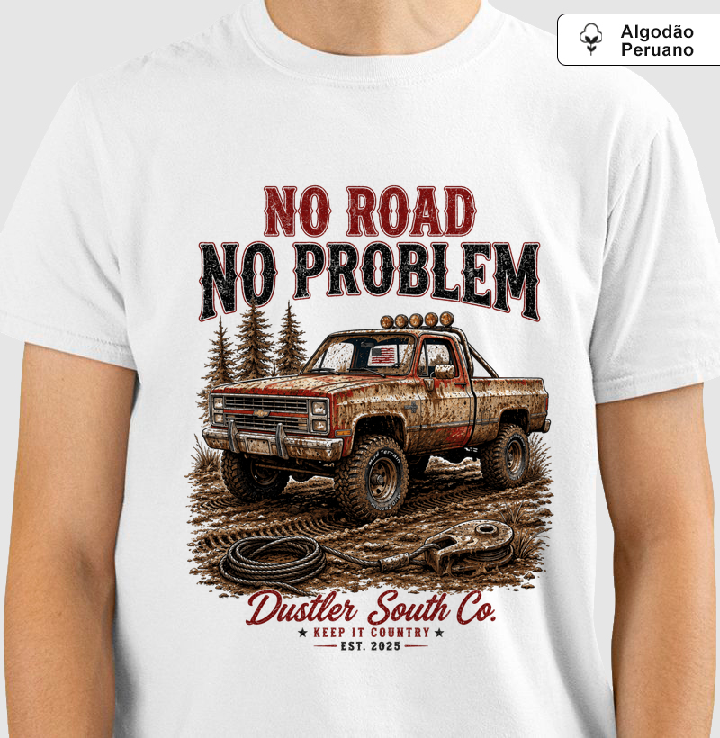 Camiseta Country Truck  No Road No Problem