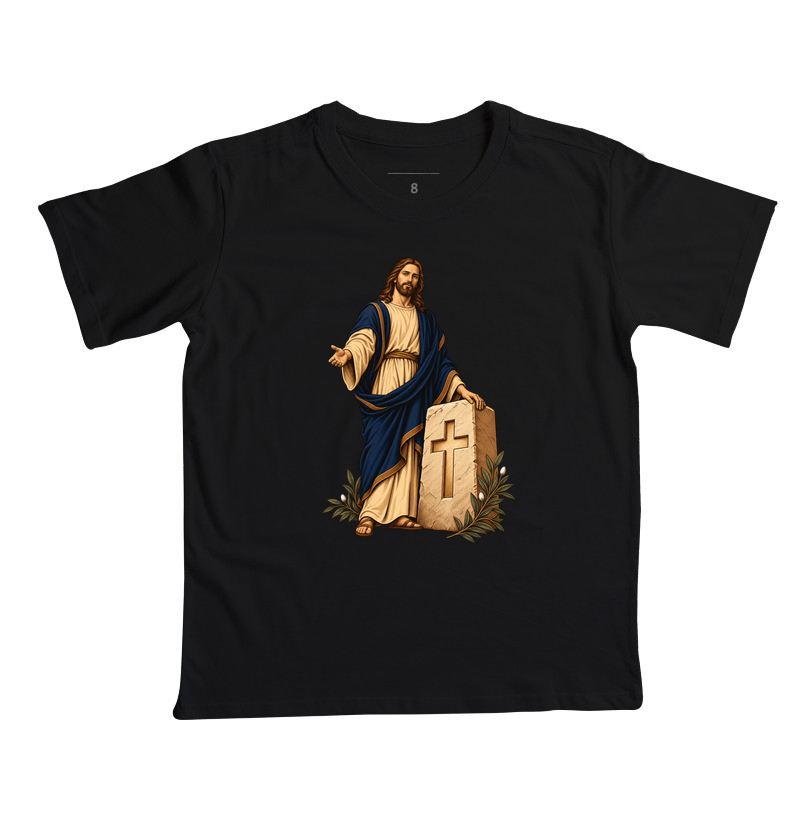 Cristo, Pedra Angular - Cristo Vivo - Camiseta Infantil