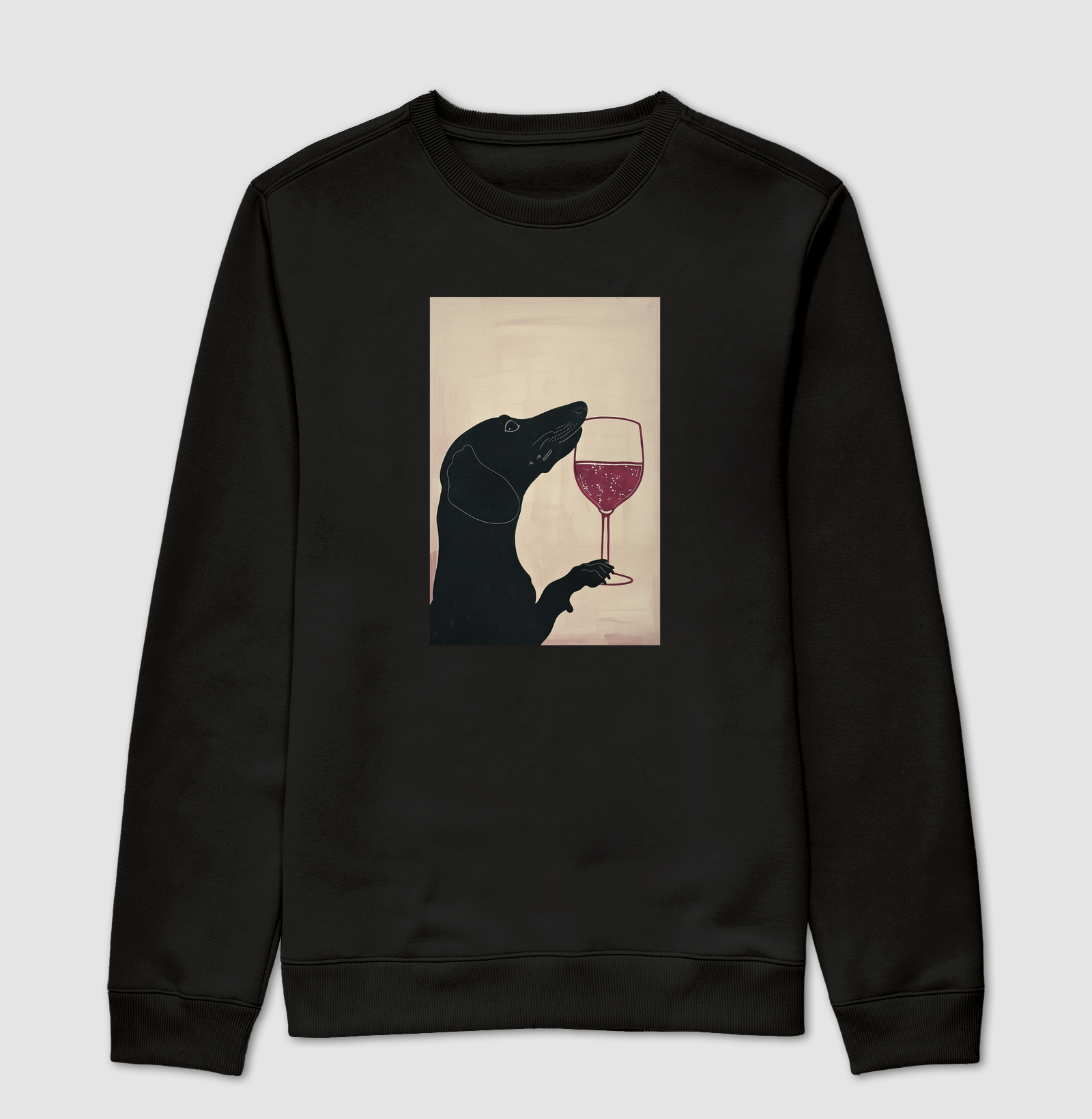 Dachshund Sommelier Moletom Careca