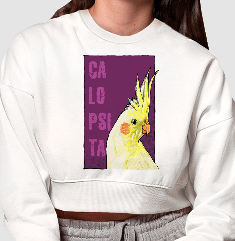 Cropped Moletom Calopsita