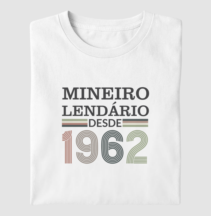Camiseta Mineiro Lendário desde 1962 | Para personalizar 👉ANTES DA COMPRA👈 chame no WhatsApp