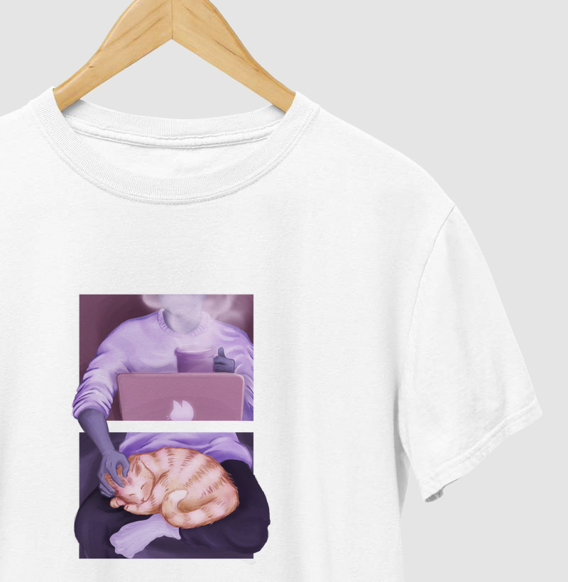 Home Office com Gato