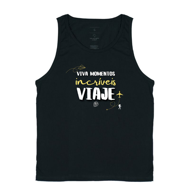 Camiseta Viva Momentos Incríveis, Viaje