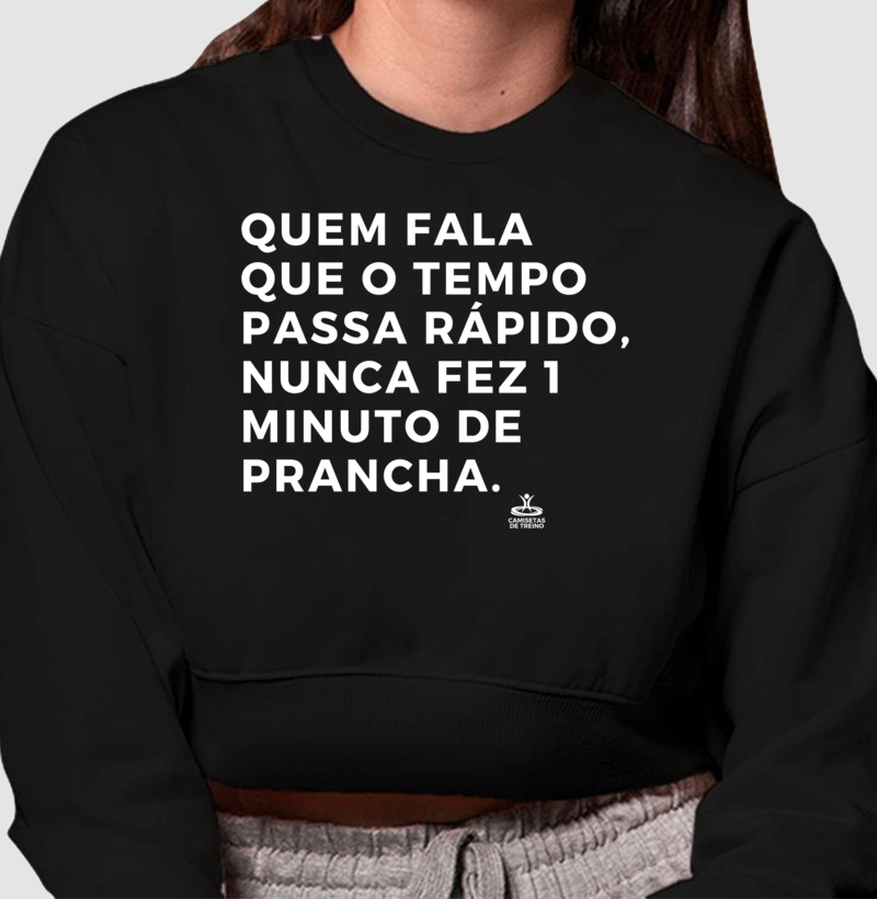 Quem fala que o tempo passa rápido, nunca fez 1 minuto de prancha