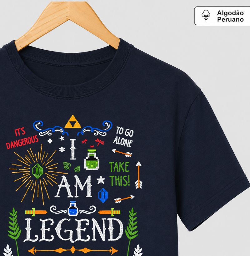 Zelda - Referências clássicas - Camiseta Algodão Peruano