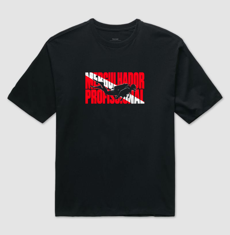 Mergulhador Profissional Bandeira - Camiseta Oversized