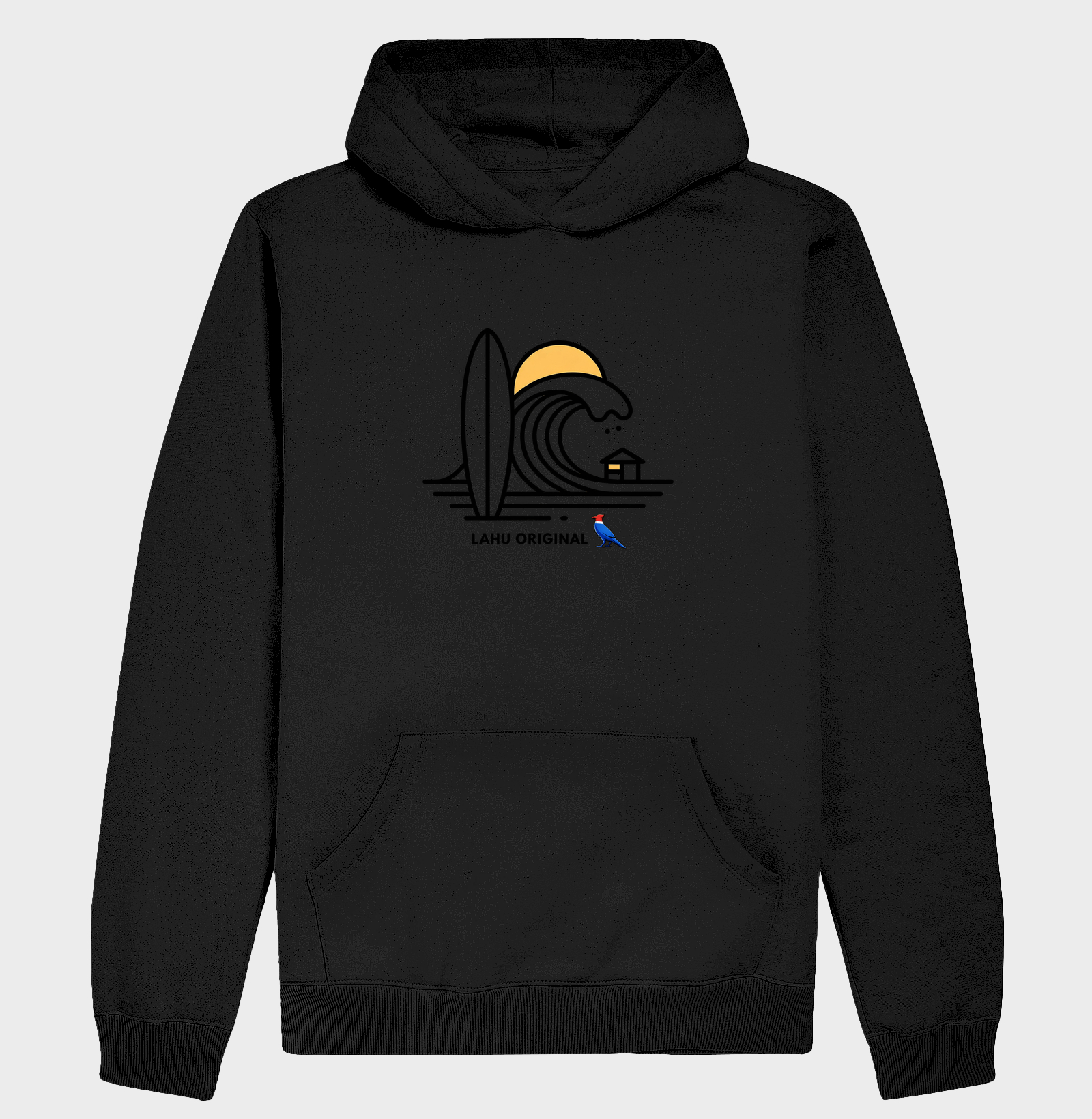 “Vista o sol, o mar e a liberdade com a estampa Lahu Original. Minimalista, tropical e cheia de atitude — feita para quem carrega o Nordeste e o espírito do surf no coração.”