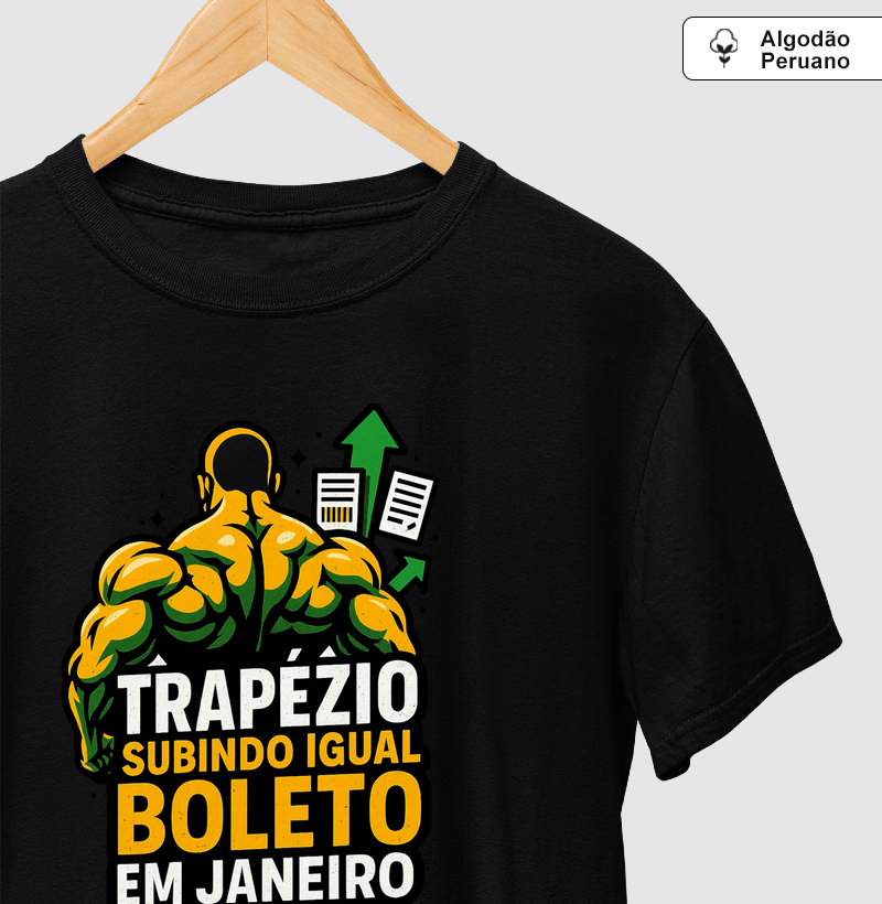 Trapézio subindo igual boleto em janeiro