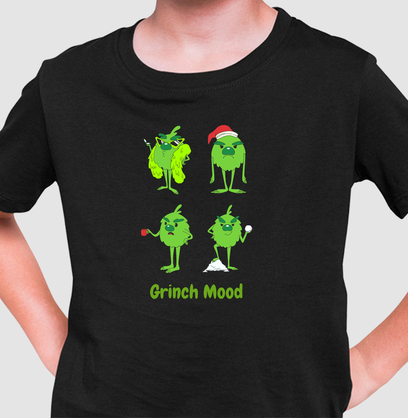 Camiseta Infantil Grinch Mood
