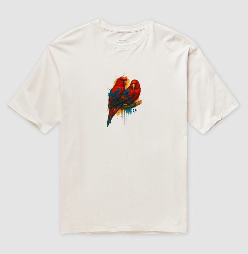 Camiseta Oversized Lóris Borneo - Arte