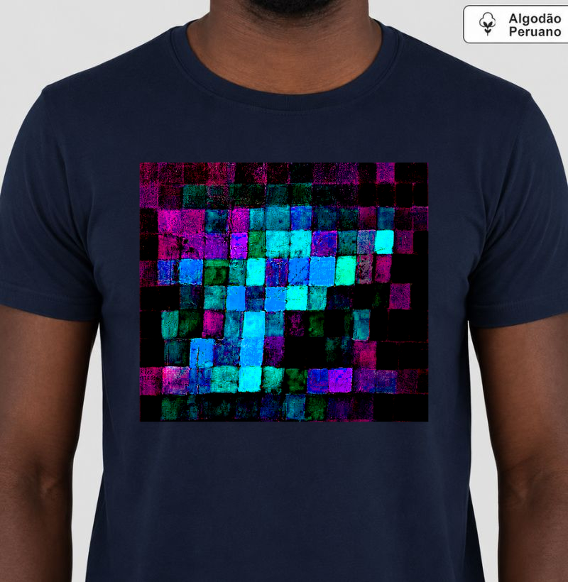 Camiseta Paul Klee May Picture Blue Algodão Peruano 