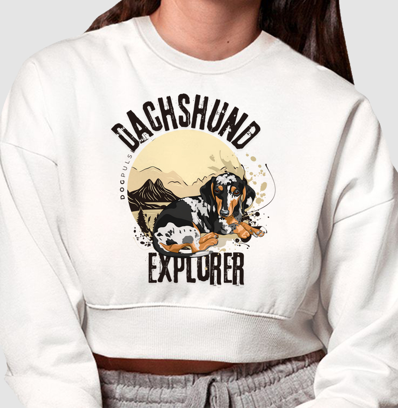 Cropped Moletom Dog Pulse Dachshund Explorer – Bold Tracker