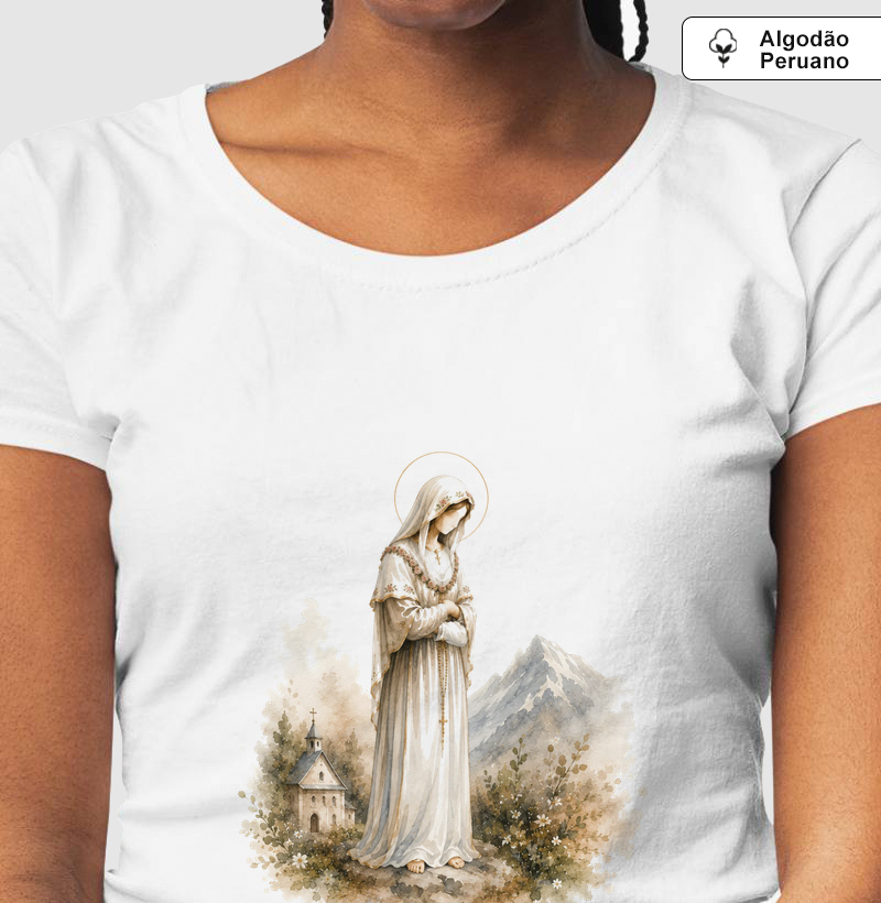 Coleção Sob o Manto - Camiseta Nossa Senhora de La Salette