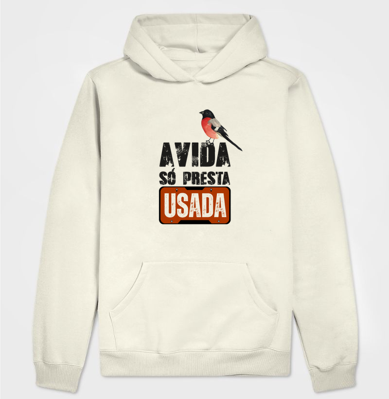 A Vida Só Presta Usada (Hoodie Slim) - Hoodie Moletom