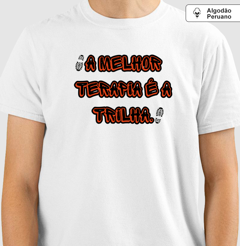 Camiseta Terapia algodão peruano.