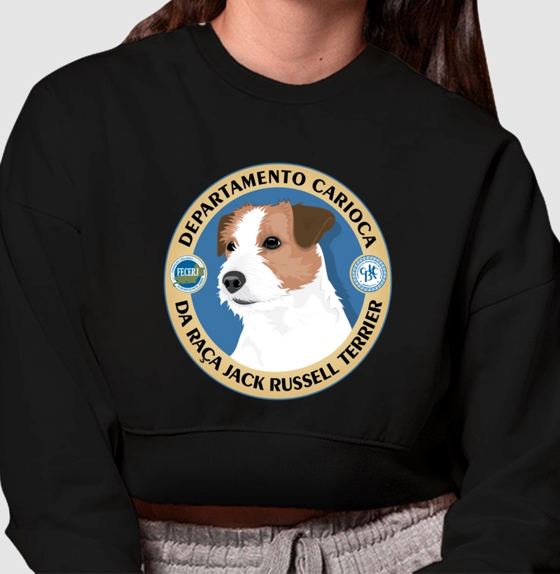 Moletom Cropped Jack Russell Departamento