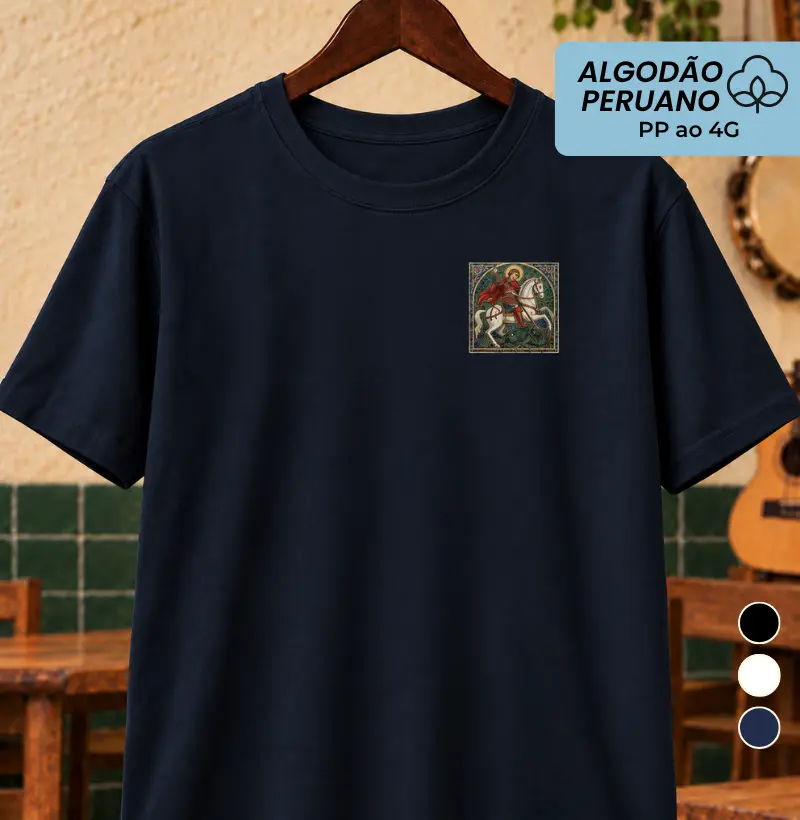 São Jorge Bolso 2 - Camiseta Algodão Peruano