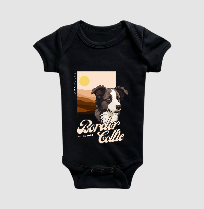 Body Infantil Border Collie Busto Dog Pulse