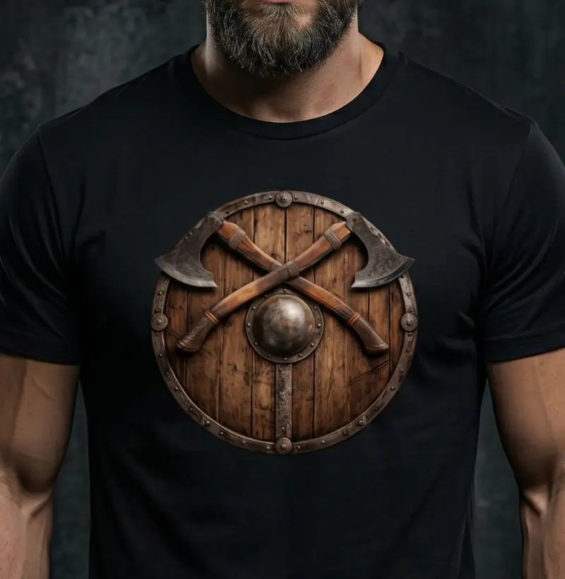 Escudo e machado viking