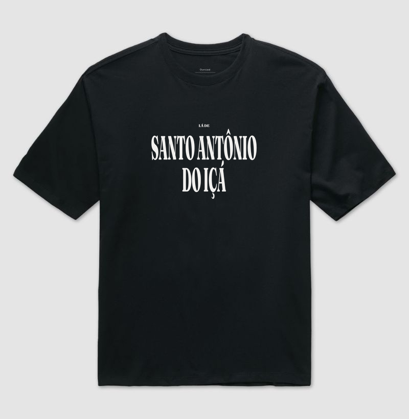 Santo Antônio do Içá | Tipografia AM - Camiseta Oversized