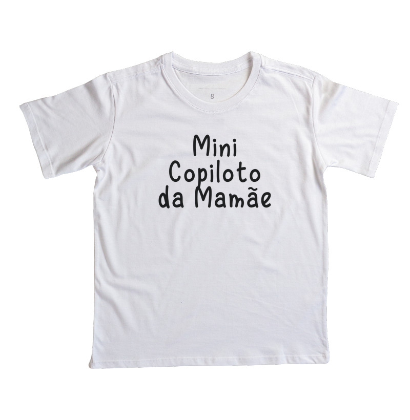 Mini Copiloto da Mamãe - Camiseta Infantil