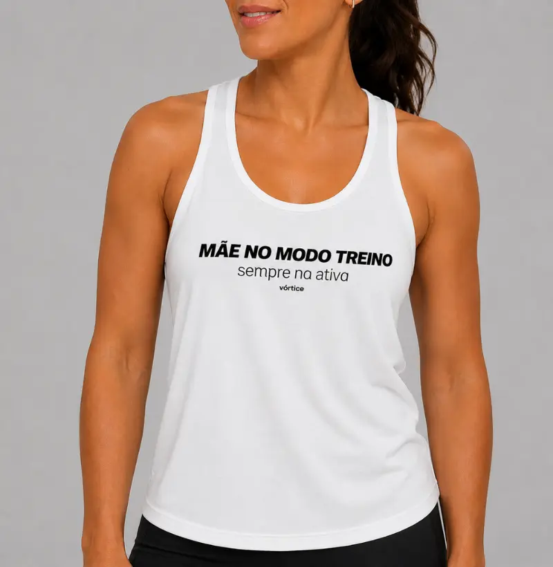 Regata unissex - Mãe no modo treino, sempre na ativa