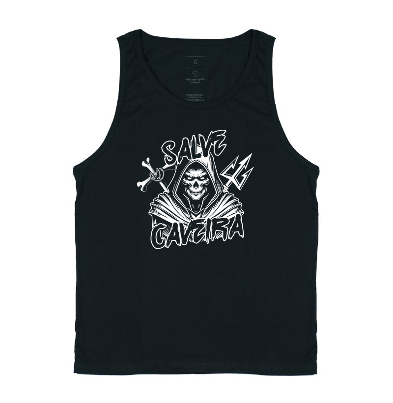 Camiseta Umbanda Salve Caveira - Regata