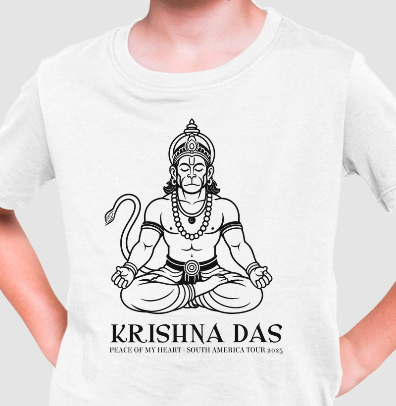 Hanuman - Camiseta Infantil - Estampa Preta