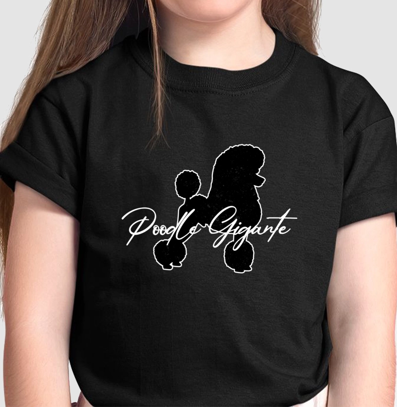 Poodle Gigante Silhueta Branca