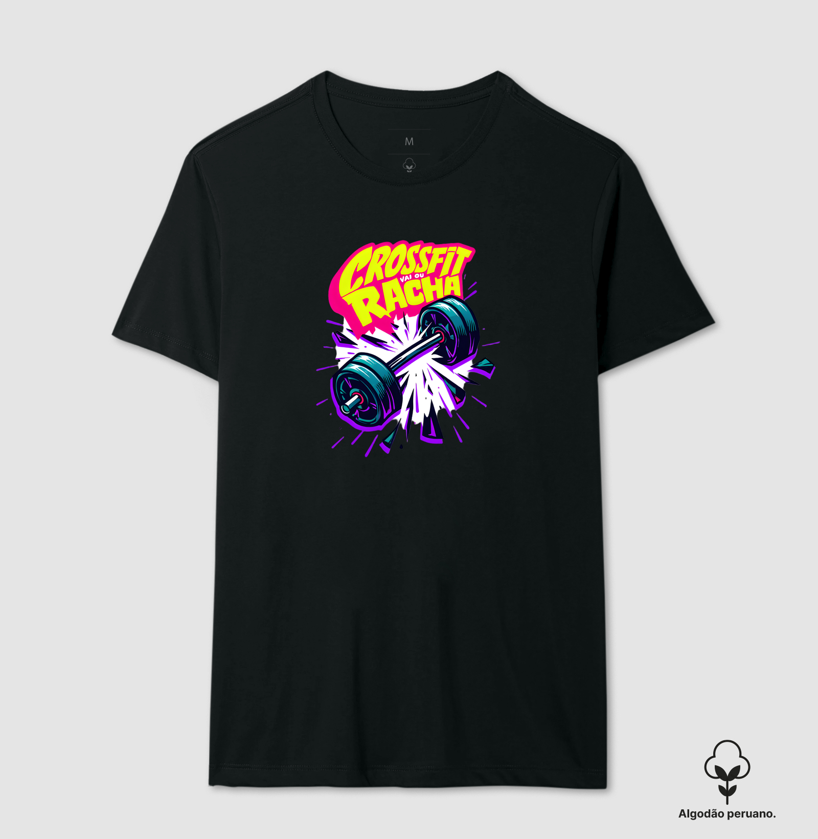 Camiseta CrossFit Vai ou Racha