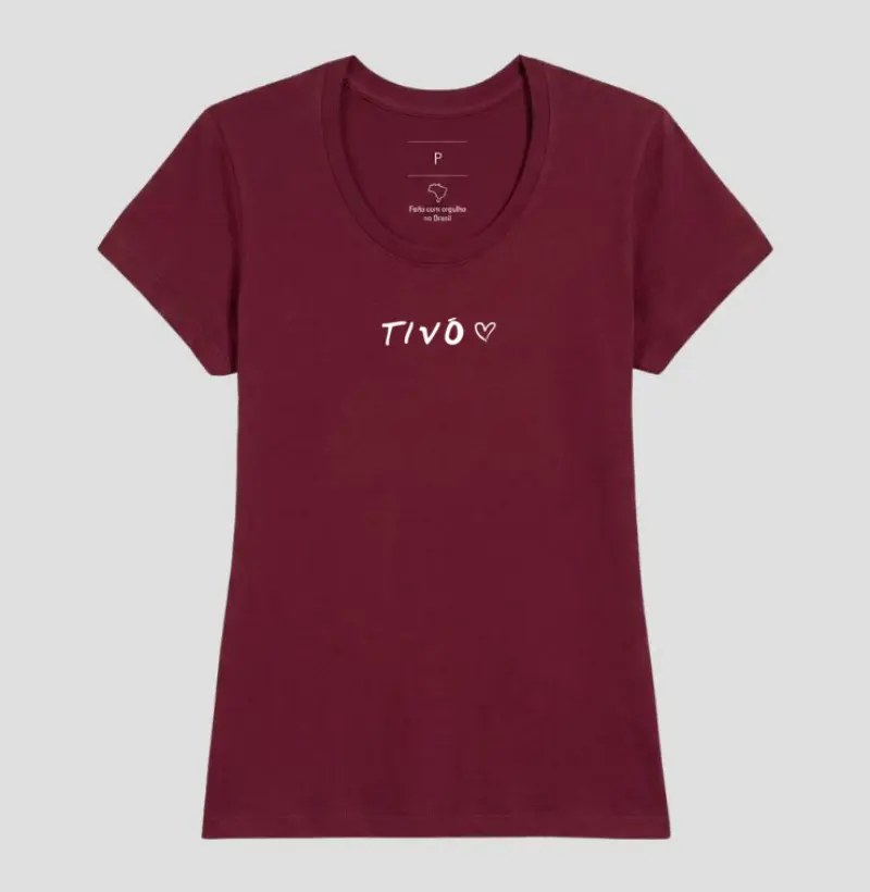 Tivó (tia-avó) com coração pequeno - Camiseta