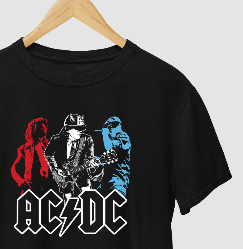 Camiseta AC/DC - Bon+Angus+Brian