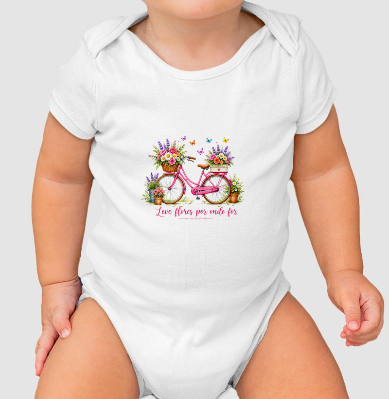 Camiseta Leve flores por onde for