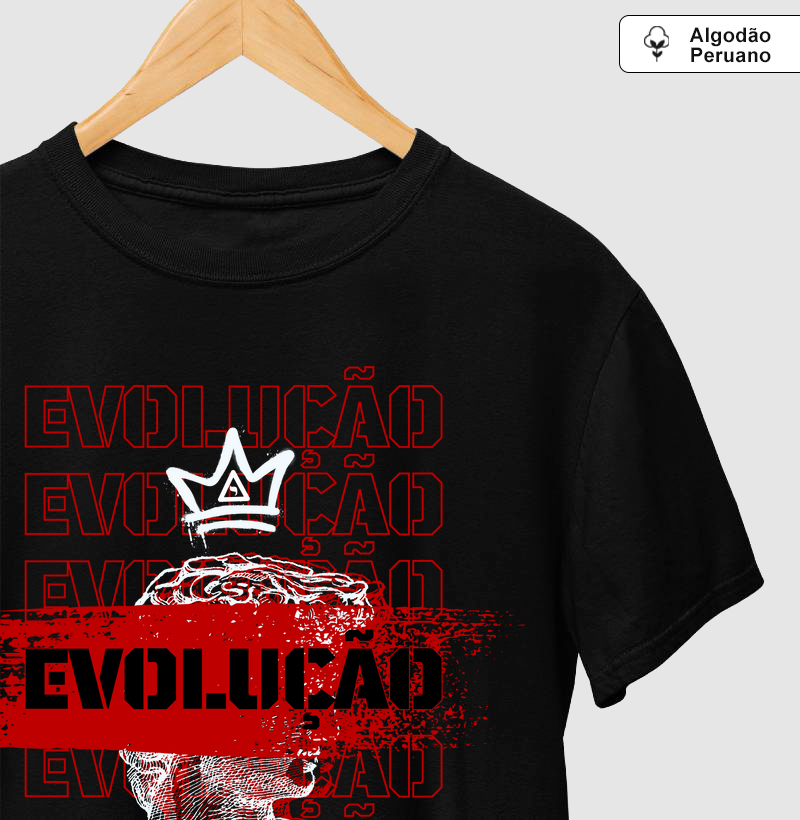 Camiseta Evolução - Mr. GADU - Algodão Peruano