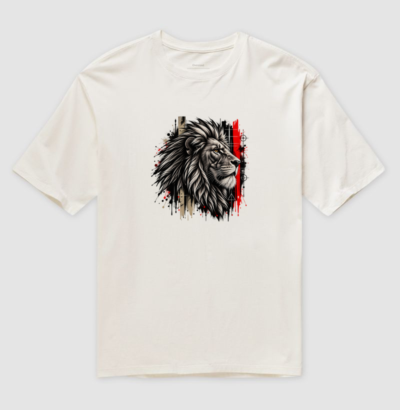 Camiseta Oversized CrossFit - Leão | SEVENTH - Camiseta Oversized