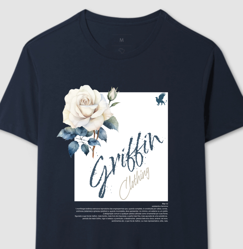 CAMISETA MASCULINA GRIFLOWER BLUE