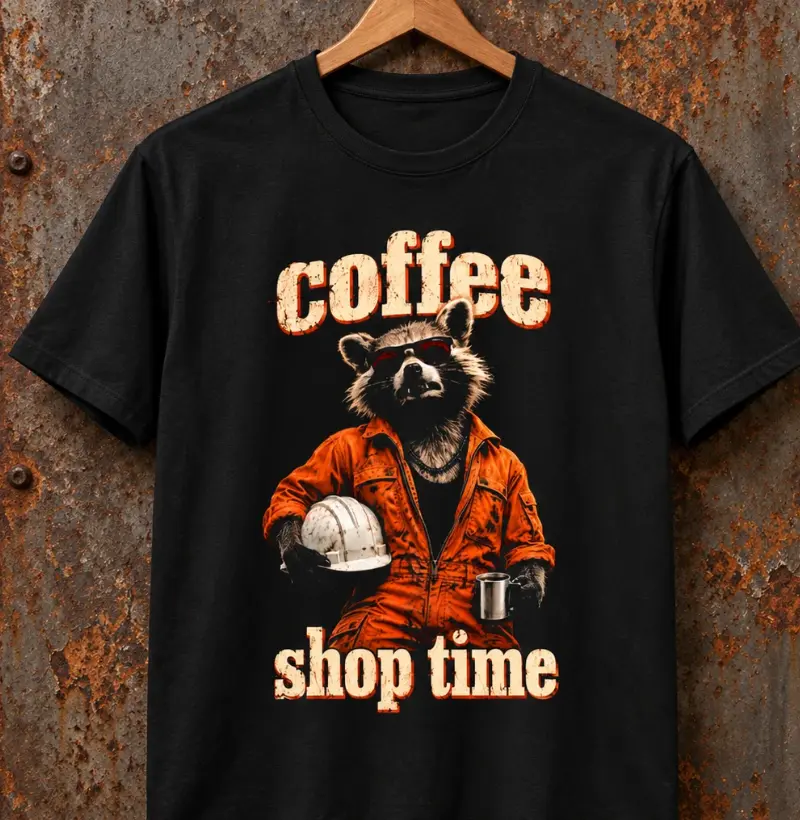 Coffee Shop Time - Rocket  - Camiseta