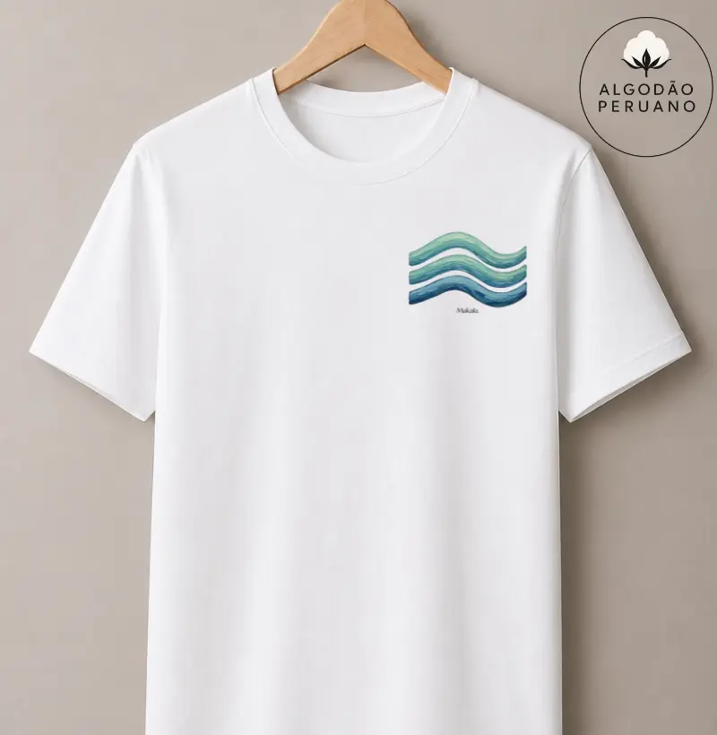 Camiseta Algodão Peruano Wave - Coleção Mahalo
