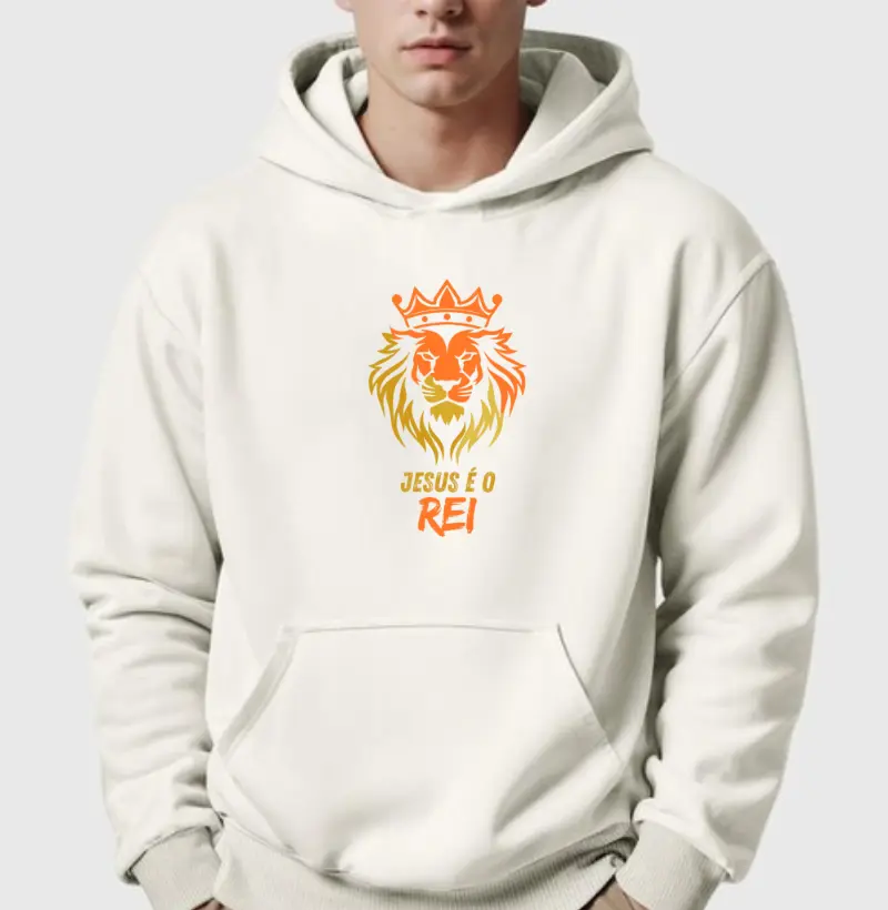 Moletom Jesus é o Rei. - Hoodie Moletom