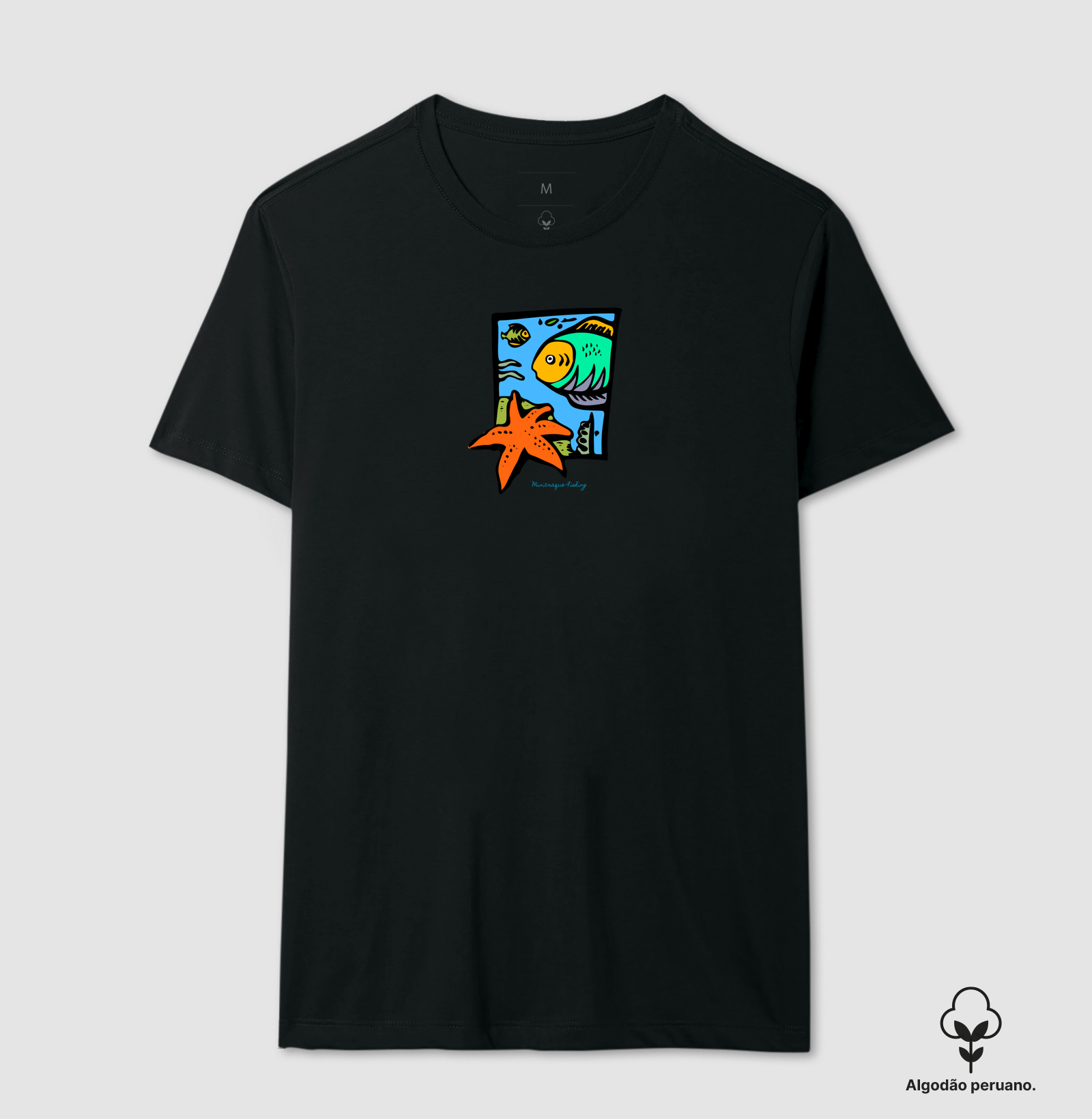 Minicraque Fishing - Nemo - Camiseta Algodão Peruano