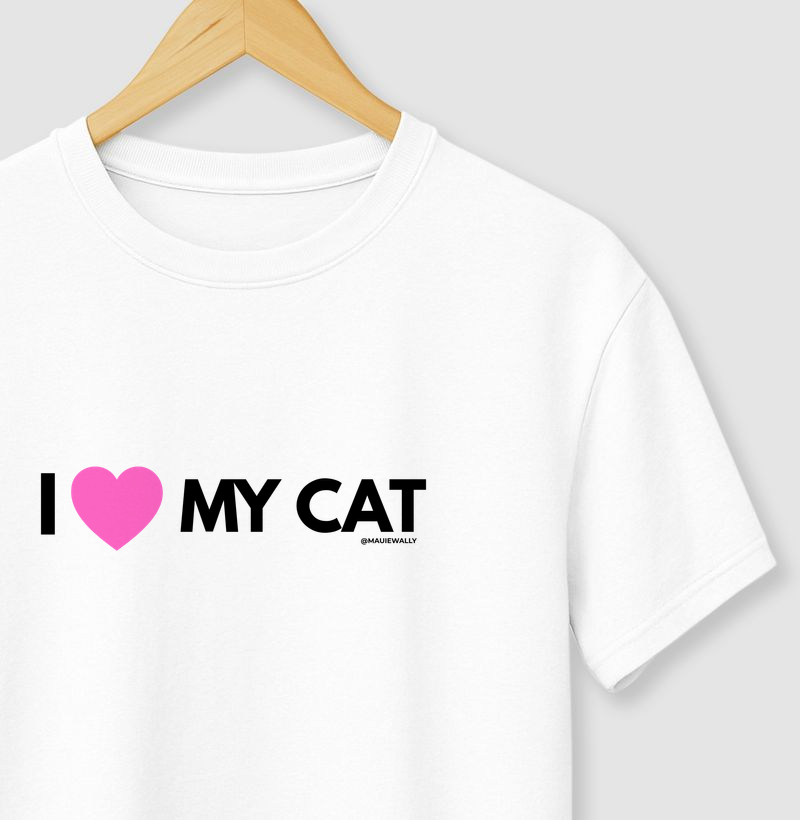 I LOVE MY CAT (pink)