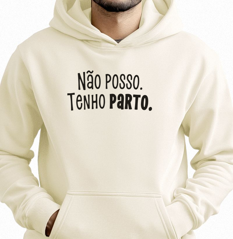 Não posso. Tenho parto. Hoodie Slim