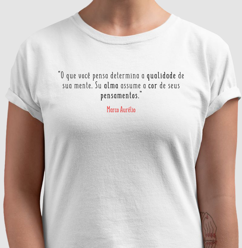 Camiseta Marco Aurélio Mente e Alma
