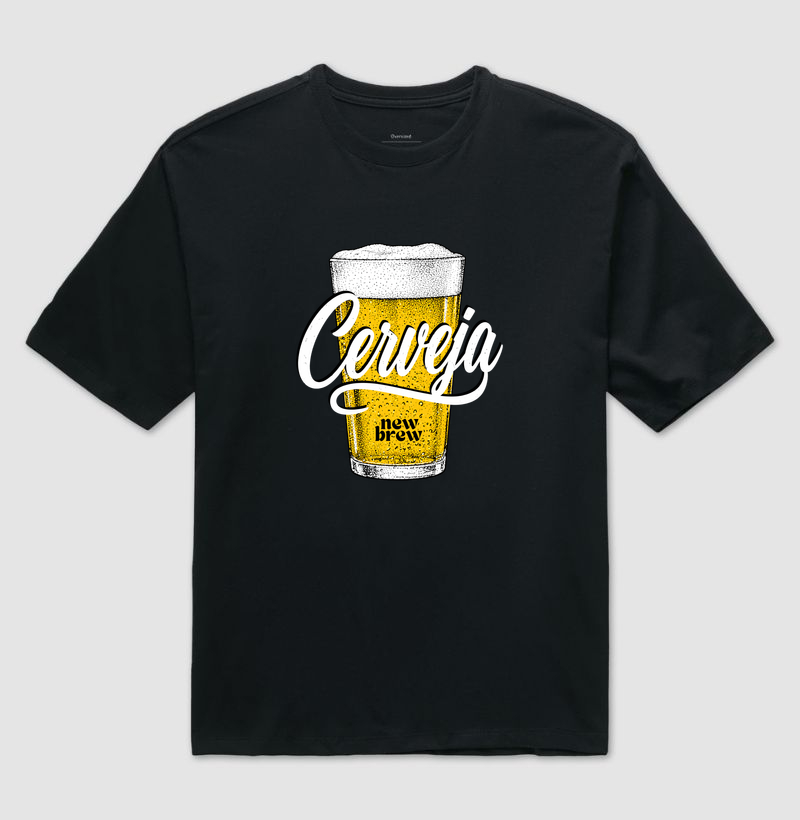 Cerveja - New Brew - Camiseta Oversized